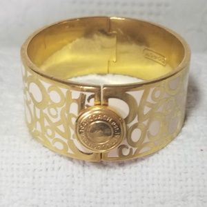 Authentic COACH Thick Hinge Bangle Bracelet